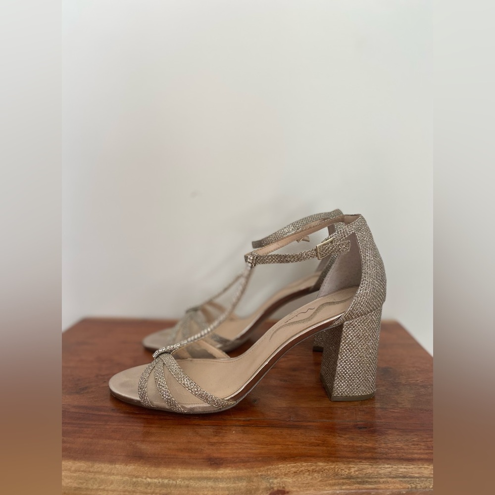 Nina Sparkle Block Heel Sandal